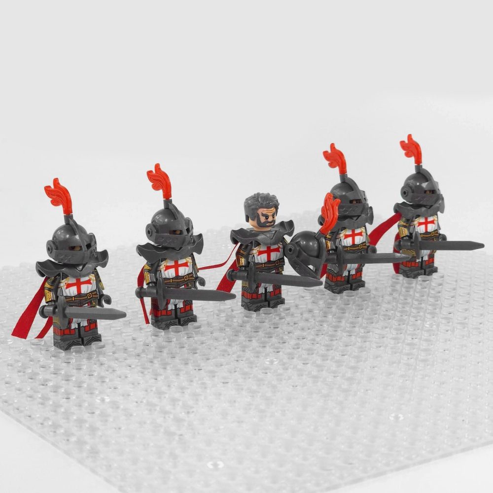 Crusades Knights Templar Elite Swords Block Figures Set of 5pcs