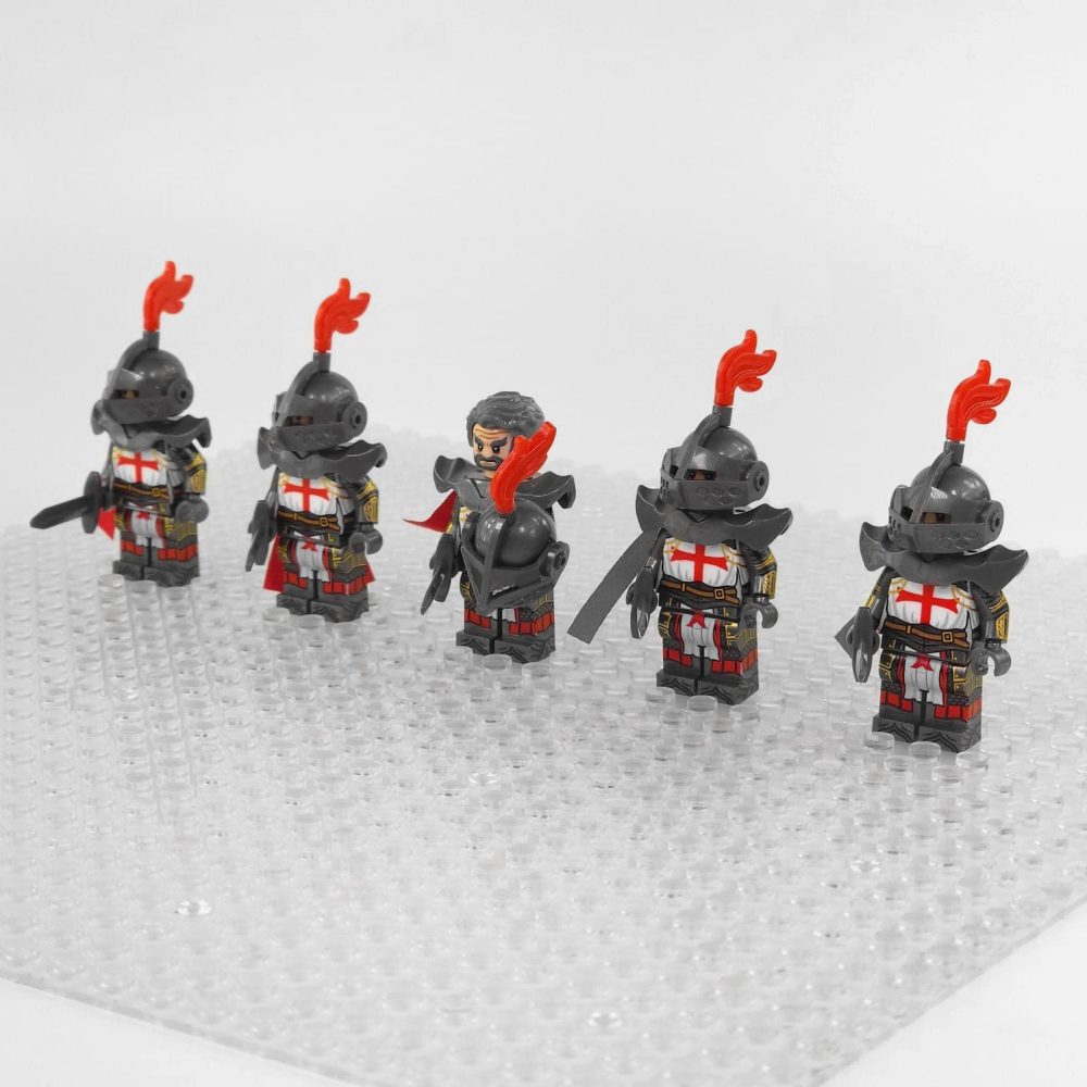 Crusades Knights Templar Elite Swords Block Figures Set of 5pcs