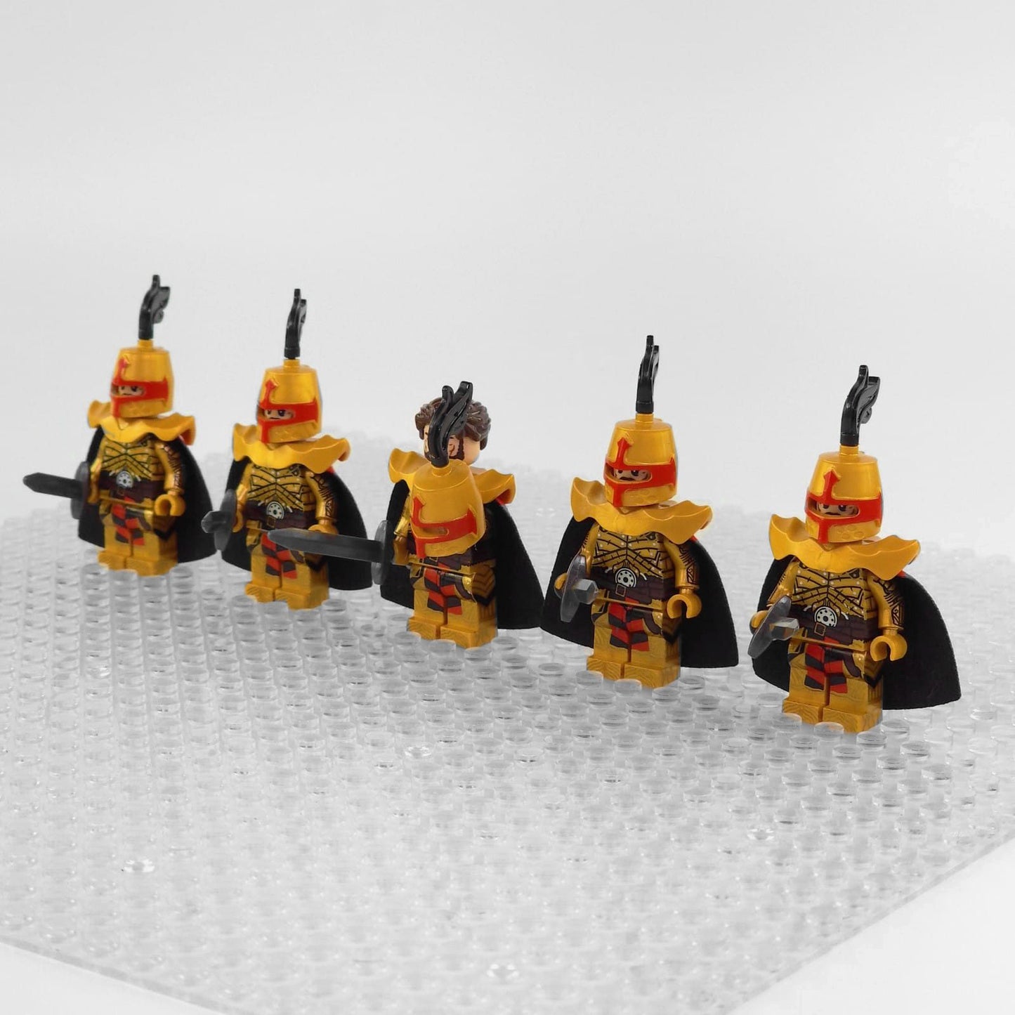 Crusades Knights Templar Golden Knights Block Figures Set of 5pcs