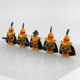 Crusades Knights Templar Golden Knights Block Figures Set of 5pcs