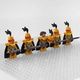Crusades Knights Templar Golden Knights Block Figures Set of 5pcs