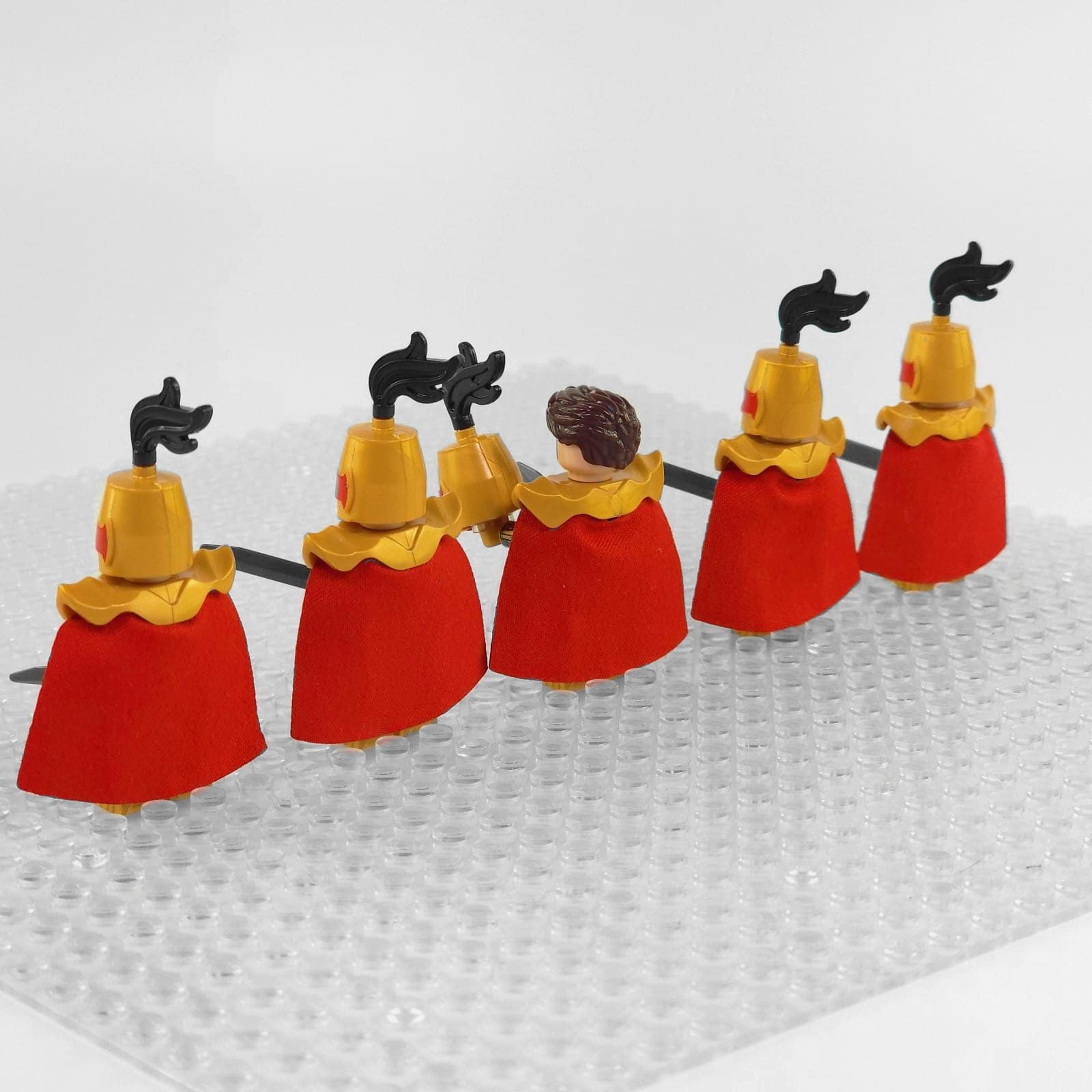 Crusades Knights Templar Golden Knights Block Figures Set of 5pcs