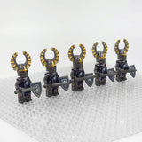 Crusades Knights Templar Lion Heart Knights Block Figures Set  With Sword and Shield