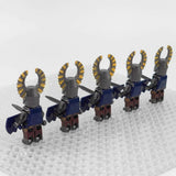 Crusades Knights Templar Lion Heart Knights Block Figures Set  With Sword and Shield