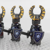 Crusades Knights Templar Lion Heart Knights Block Figures Set  With Sword and Shield