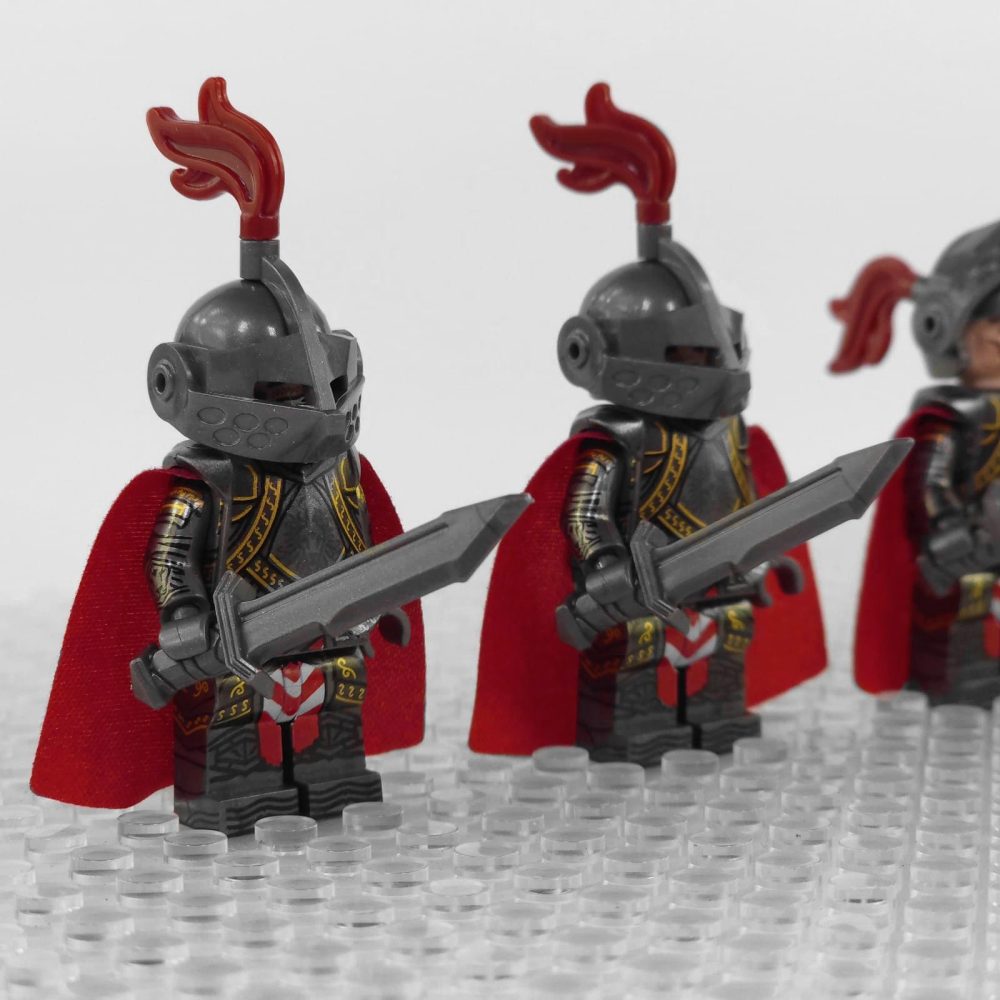 Crusades Knights Templar Patron Knights Block Figures Set  With Swords