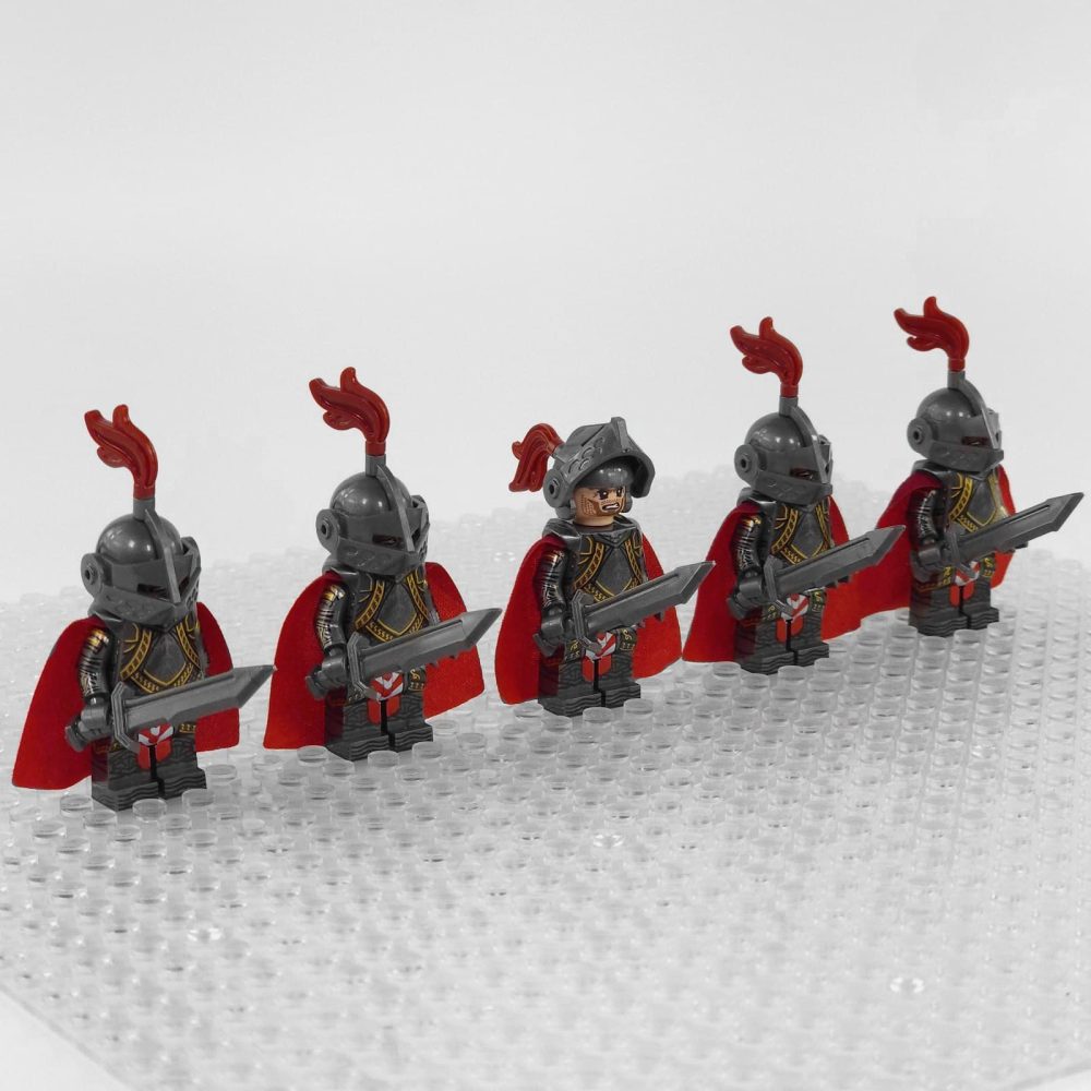 Crusades Knights Templar Patron Knights Block Figures Set  With Swords