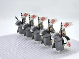 Crusades Mounted Holy Sepulchre Knights Armored Warhorse Block Figures  Set