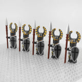 Crusades Teutonic Knights Elite Spears Block Figures Set With Spear and Shield