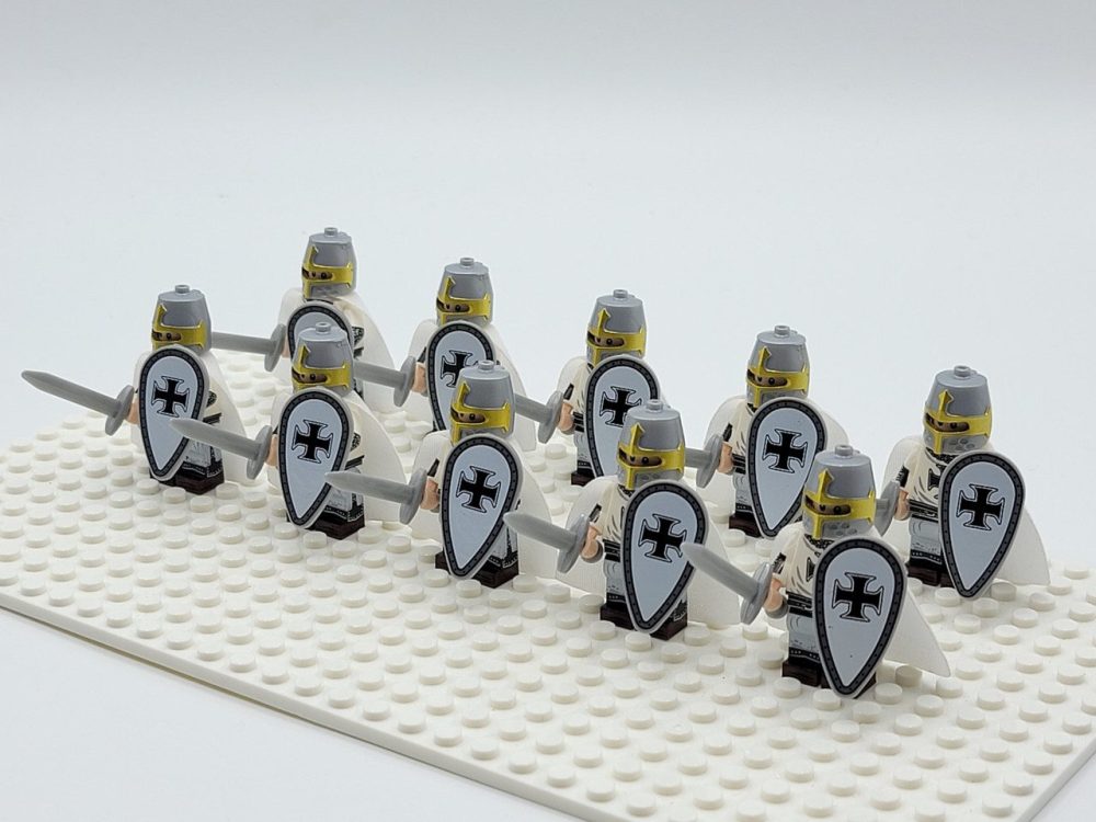 Crusades Teutonic Knights Swords Block Figures Set of 10pcs