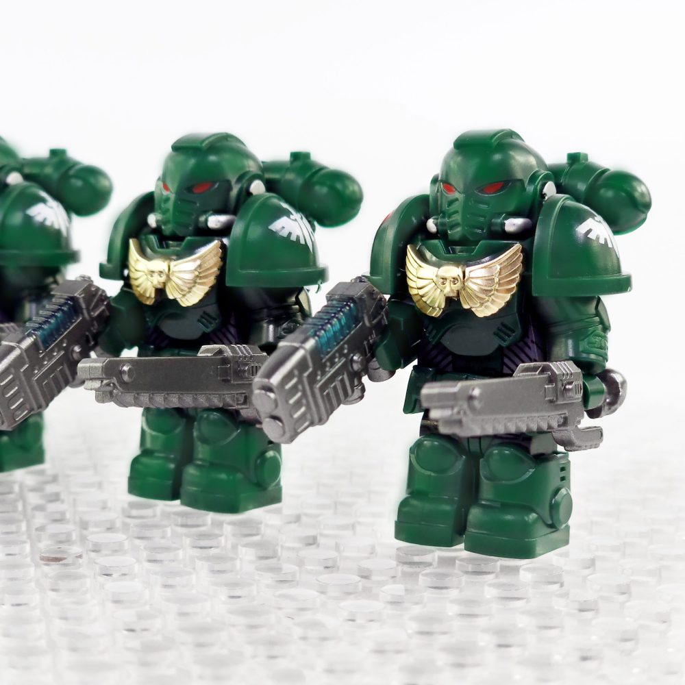 Dark Angels Space Marines Block Figures Set