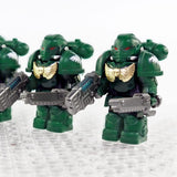 Dark Angels Space Marines Block Figures Set