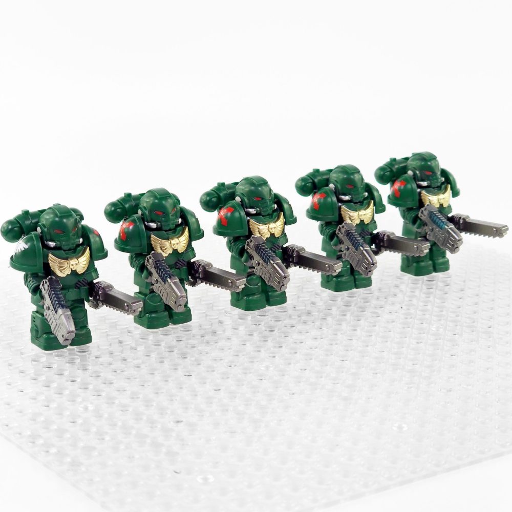 Dark Angels Space Marines Block Figures Set