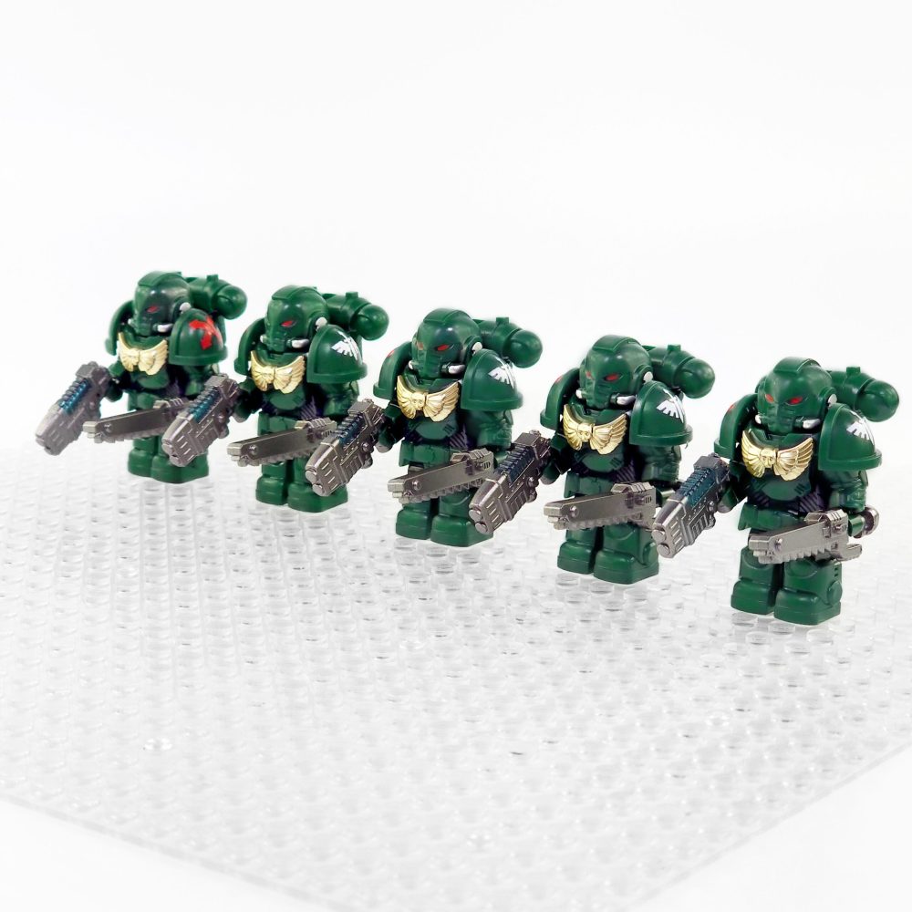 Dark Angels Space Marines Block Figures Set