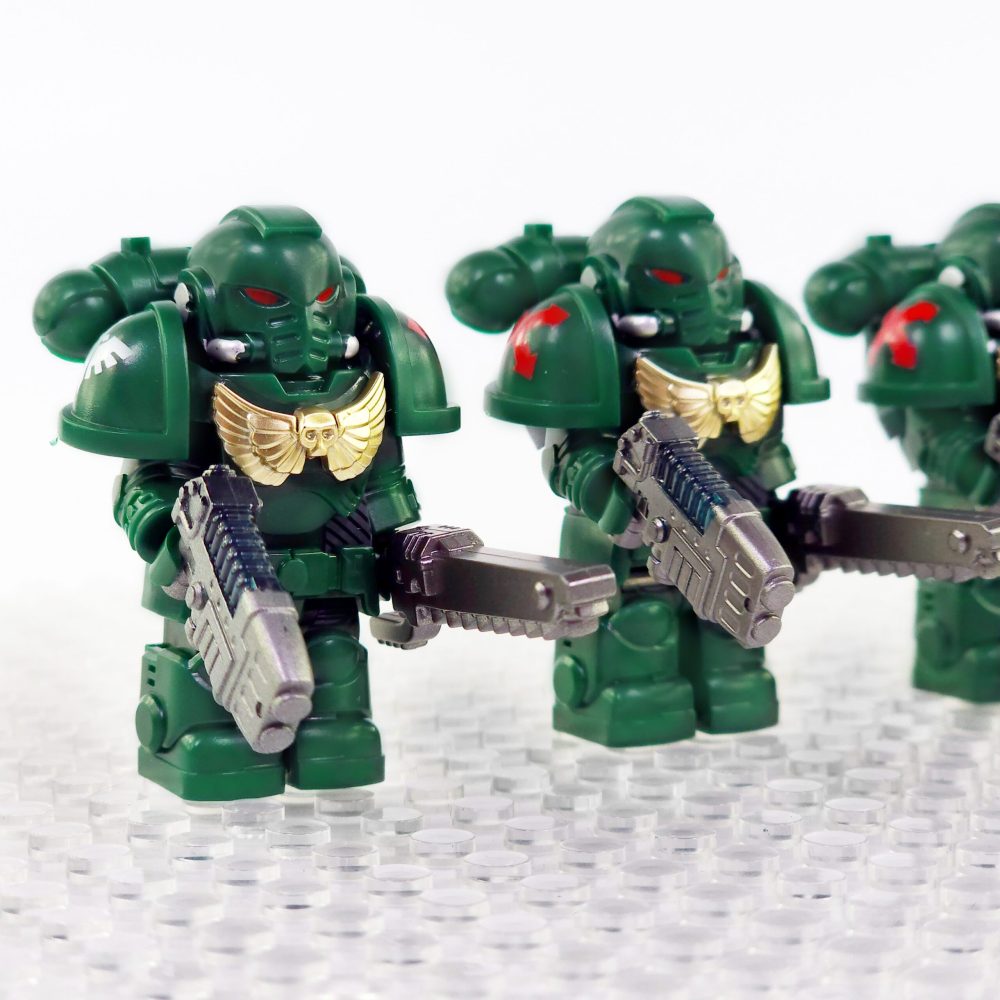 Dark Angels Space Marines Block Figures Set
