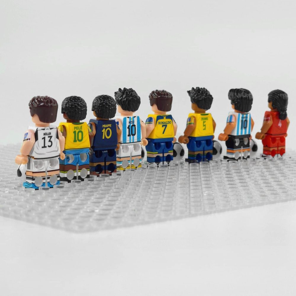 FIFA Football Players ‘The Greats’ Today and Yesterday Block Figures Set of 8pcs