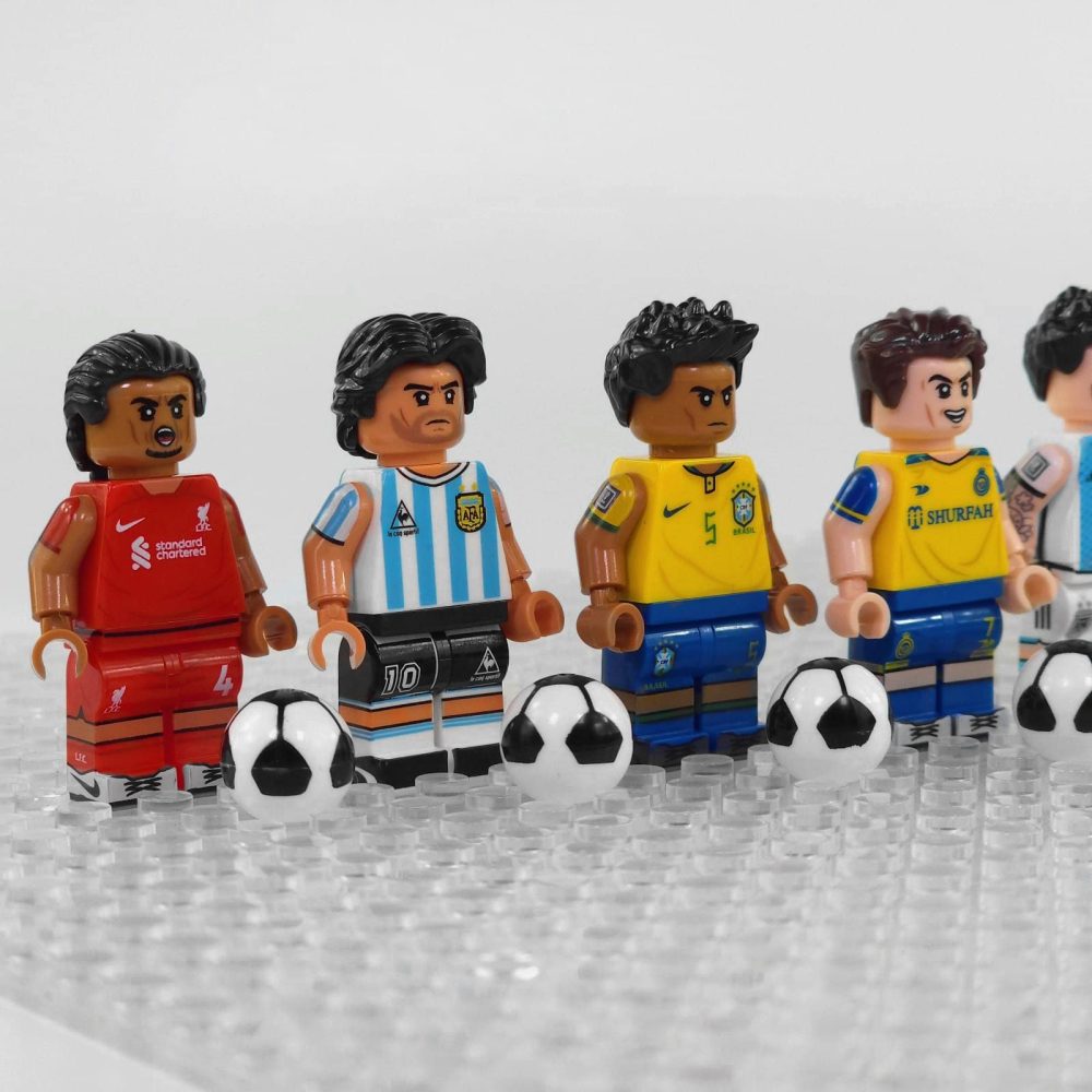 FIFA Football Players ‘The Greats’ Today and Yesterday Block Figures Set of 8pcs