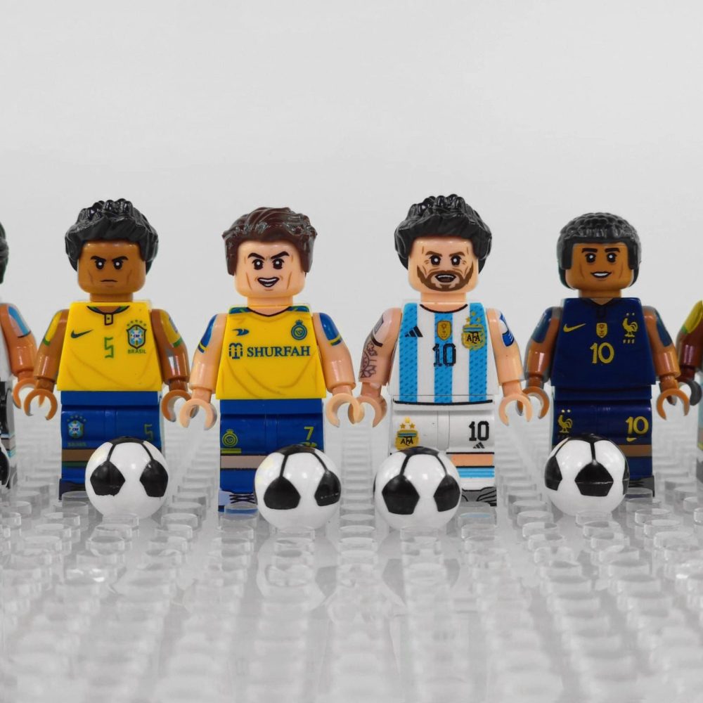 FIFA Football Players ‘The Greats’ Today and Yesterday Block Figures Set of 8pcs
