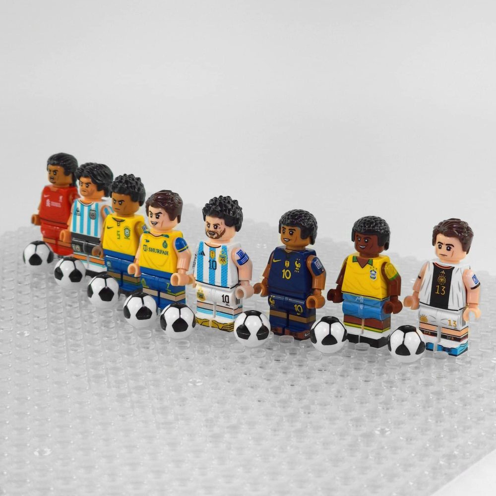 FIFA Football Players ‘The Greats’ Today and Yesterday Block Figures Set of 8pcs