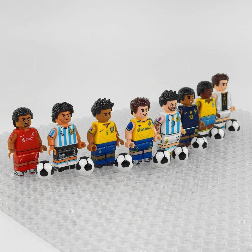 FIFA Football Players ‘The Greats’ Today and Yesterday Block Figures Set of 8pcs