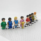 FIFA Football Star Players Block Figures Set with Football and Trophy Accessory