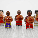 NBA Basketball Block Figures Set of 9pcs with Basketball Accessory