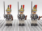 French Cuirassier Block Figures Set of 5pcs