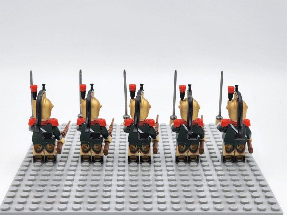 French Dragoon Block Figures Set of 5pcs