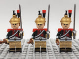 French Dragoon Block Figures Set of 5pcs