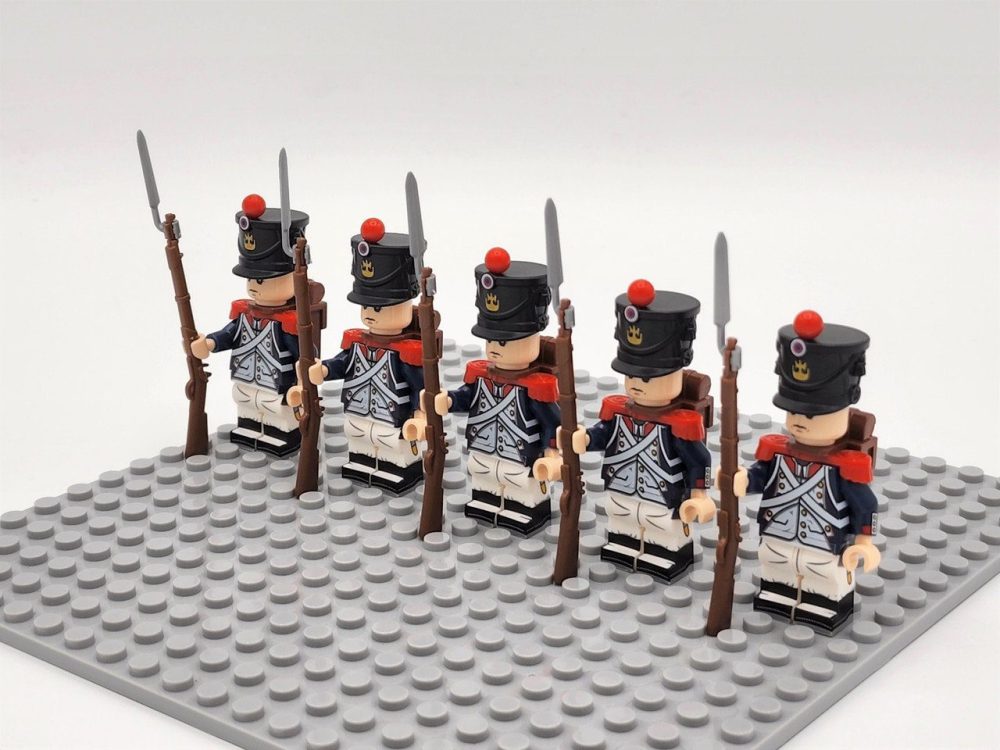 French Fusilier Block Figures Set