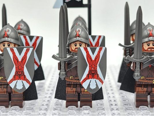 Game of Thrones House Bolton Block Figures Set
