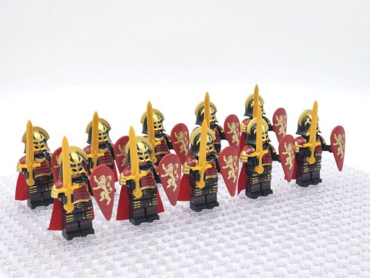 Game of Thrones House Lannister The Golden Knights Block Figures Set