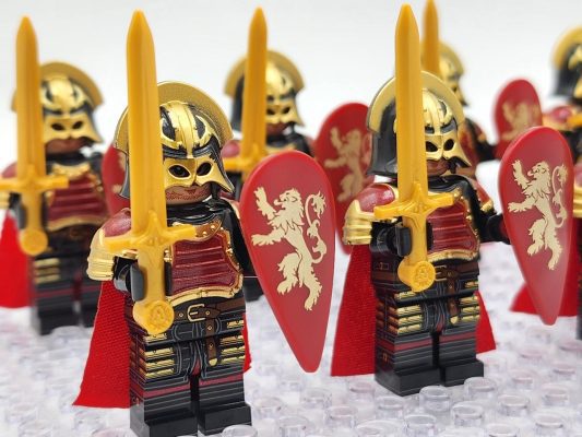 Game of Thrones House Lannister The Golden Knights Block Figures Set