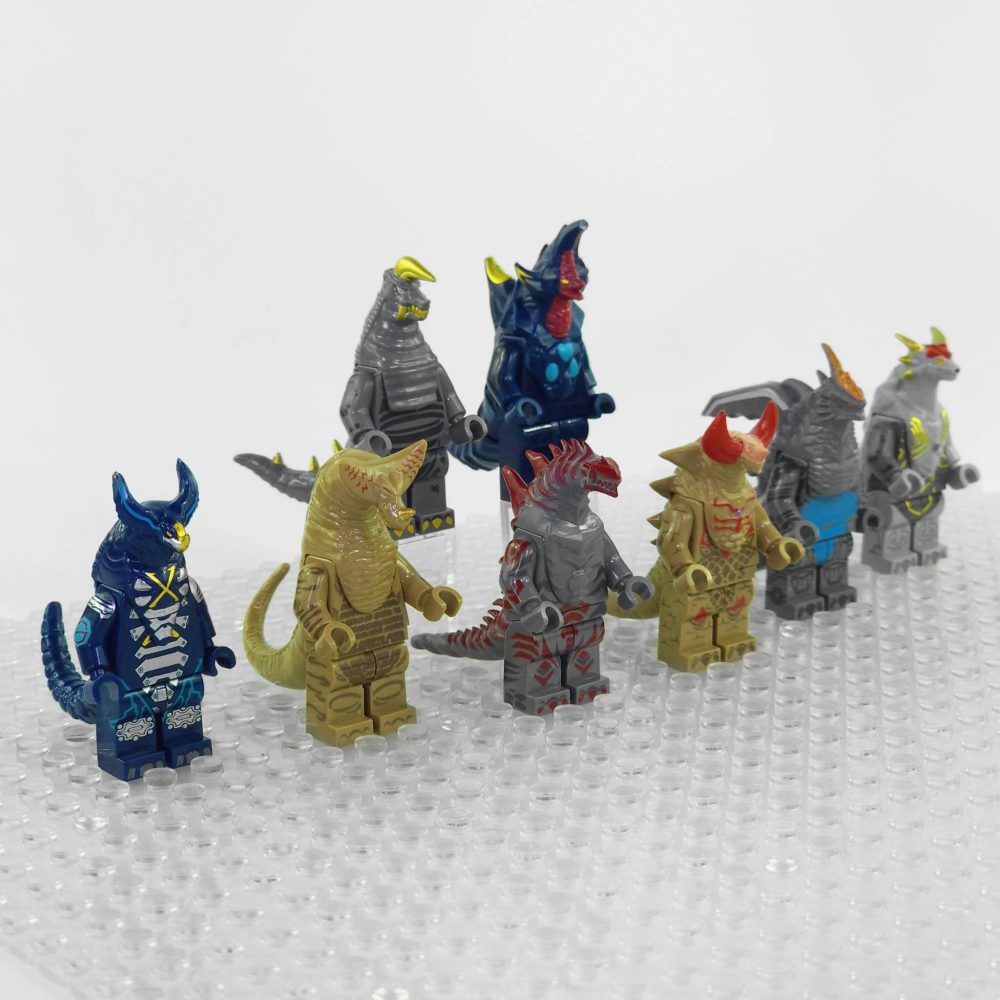 Godzilla Ultraman Monsters and Kaiju Variants Block Figures Set