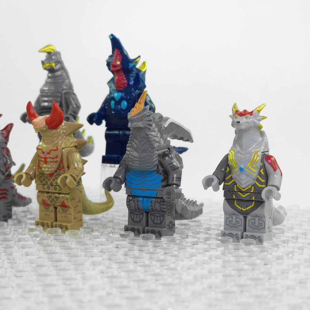 Godzilla Ultraman Monsters and Kaiju Variants Block Figures Set