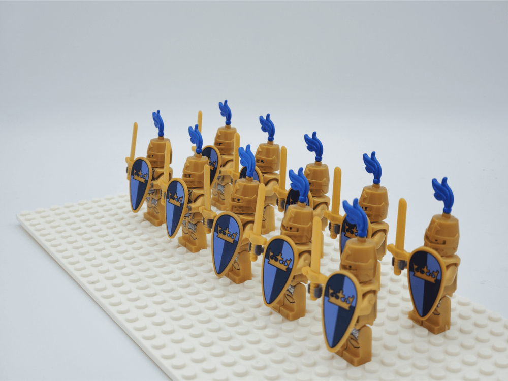 Golden Crown Knights Style 2 Block Figures  Set of 10pcs