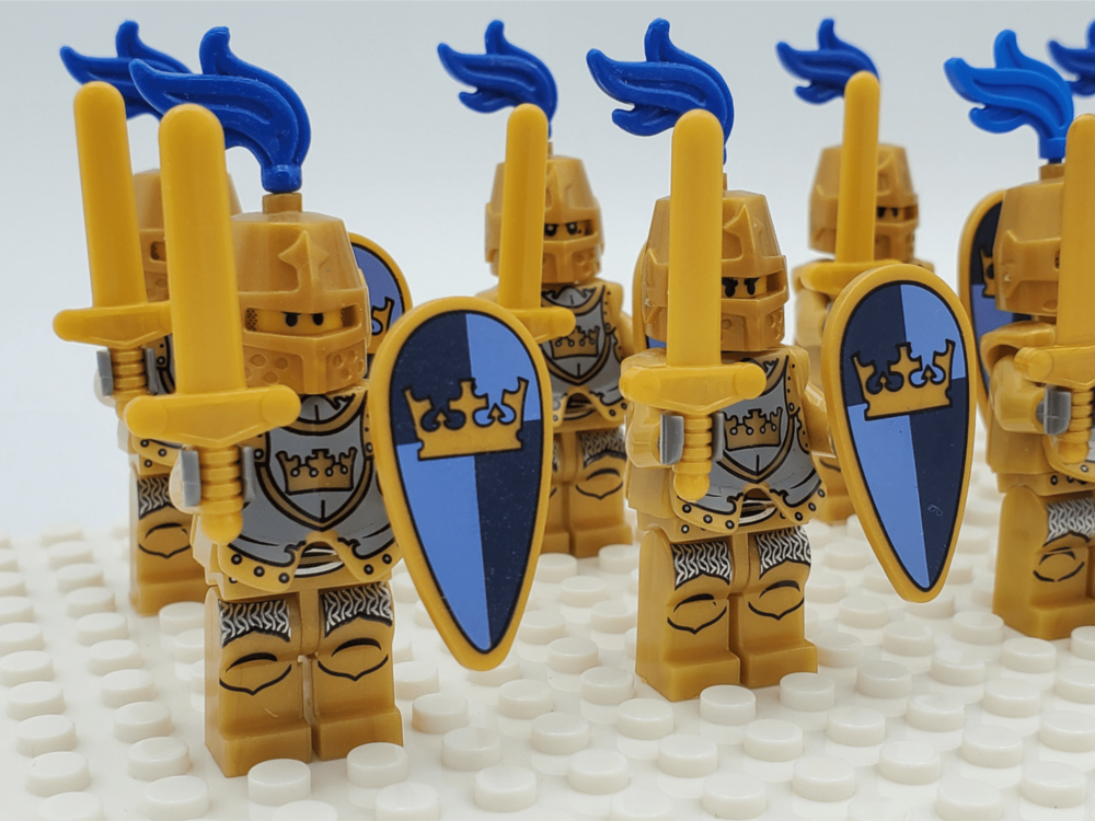 Golden Crown Knights Style 2 Block Figures  Set of 10pcs