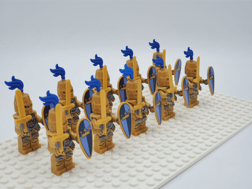 Golden Crown Knights Style 2 Block Figures  Set of 10pcs