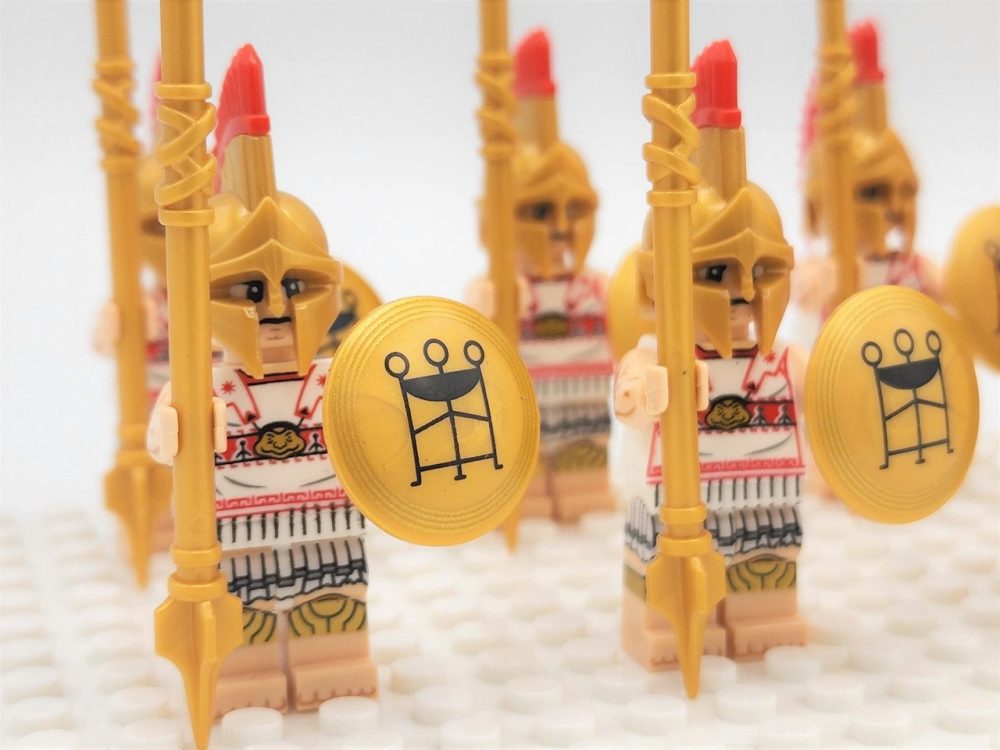 Greek Hoplites Block Figures Set of 10pcs