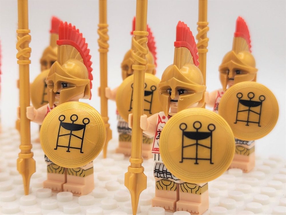 Greek Hoplites Block Figures Set of 10pcs