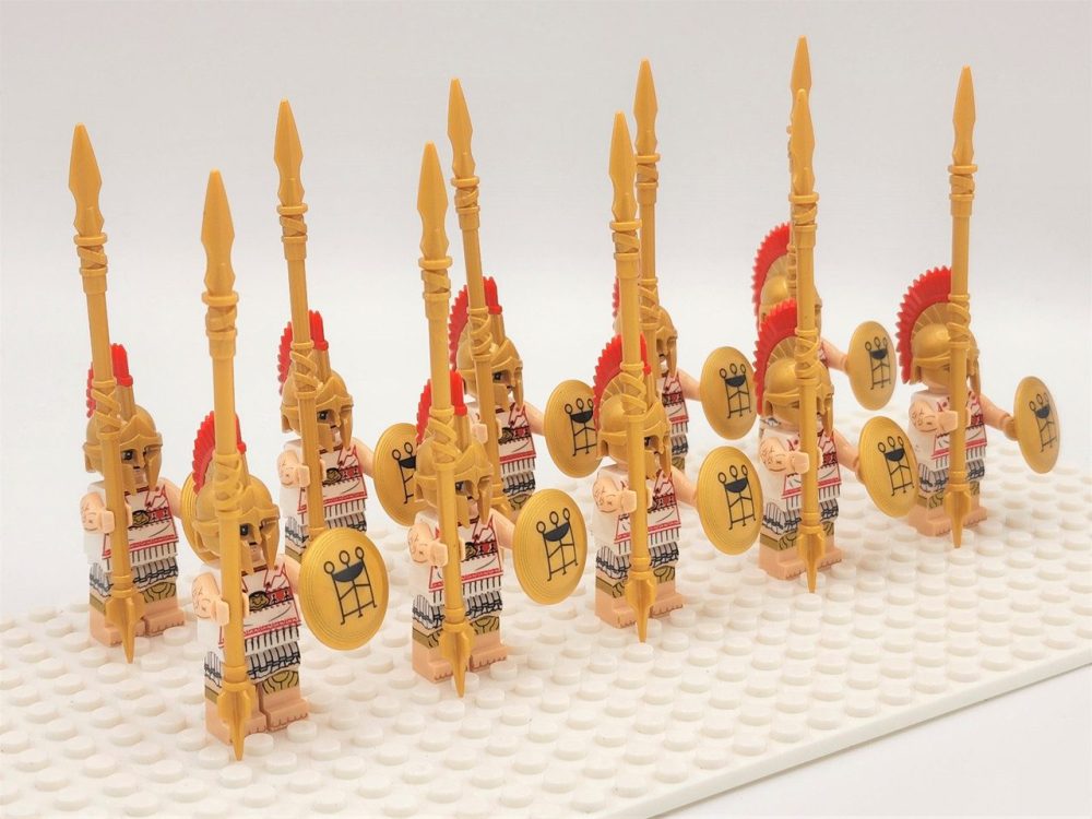Greek Hoplites Block Figures Set of 10pcs