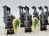 Green Dragon Knights Style 2 Block Figures Set of 10pcs