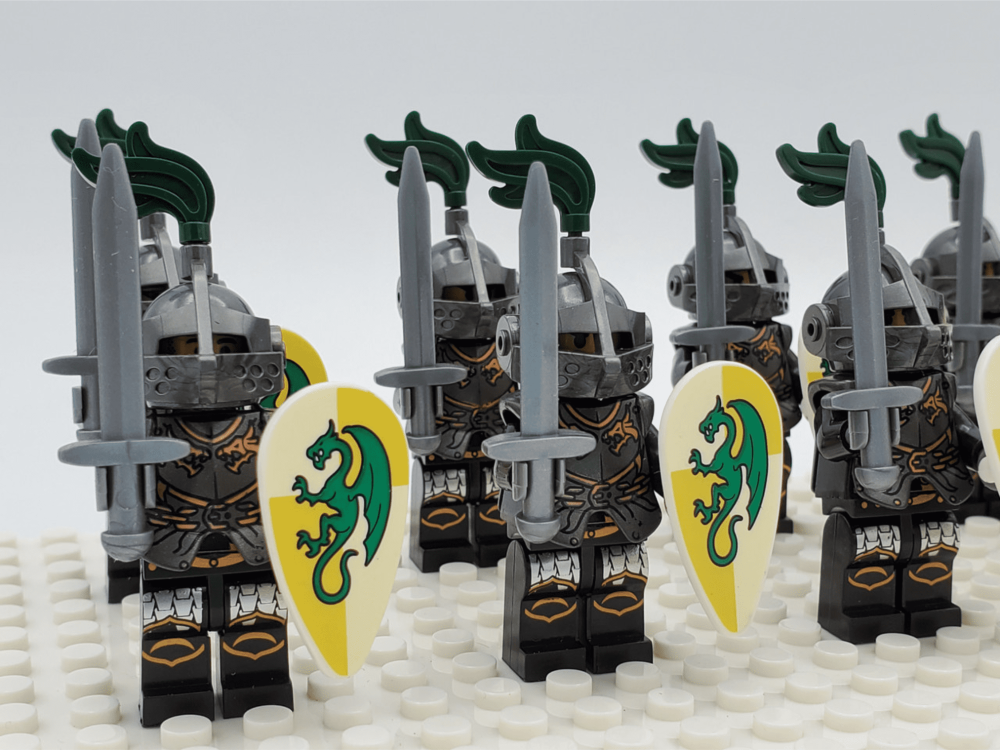 Green Dragon Knights Style 2 Block Figures Set of 10pcs