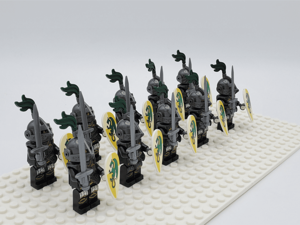 Green Dragon Knights Style 2 Block Figures Set of 10pcs
