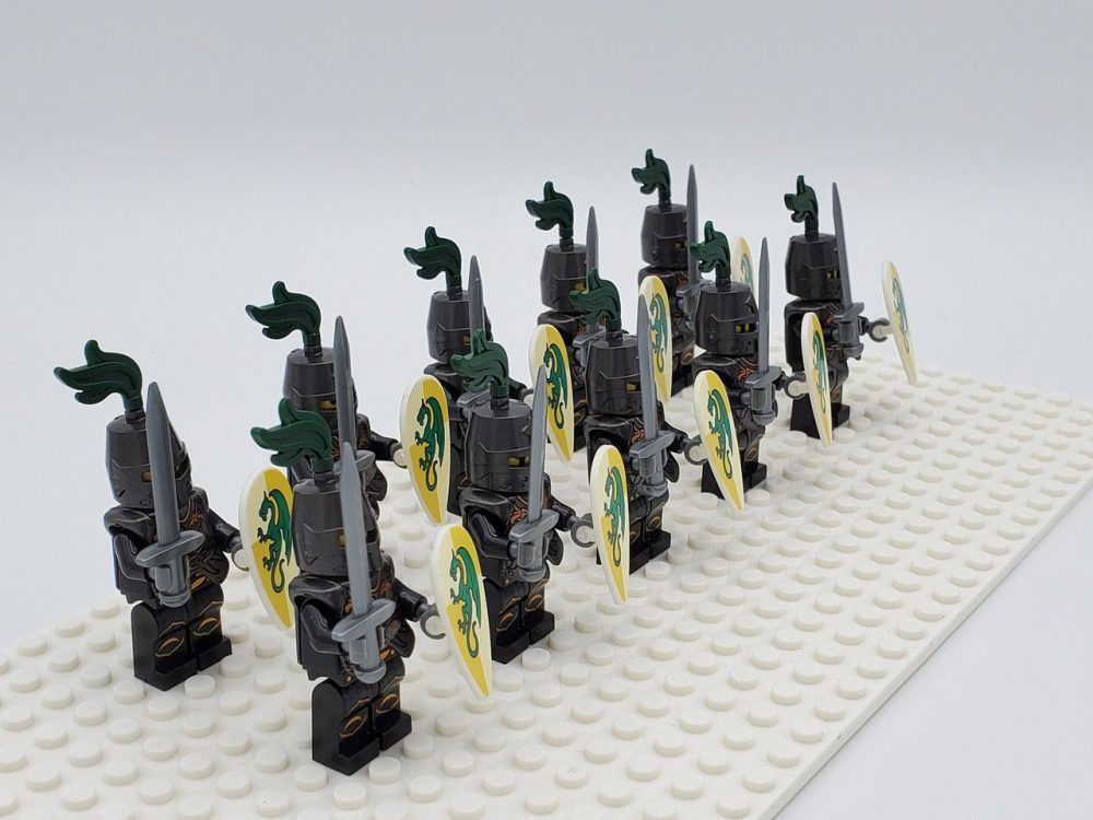 Green Dragon Knights Style 2 Block Figures Set of 10pcs