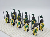 Green Dragon Knights Style 2 Block Figures Set of 10pcs