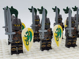 Green Dragon Knights Style 2 Block Figures Set of 10pcs
