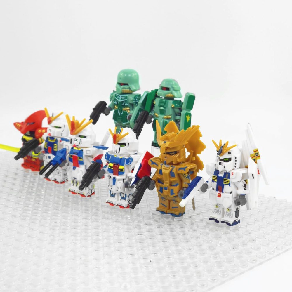 Gundam Mobile Suit Block Figures Set