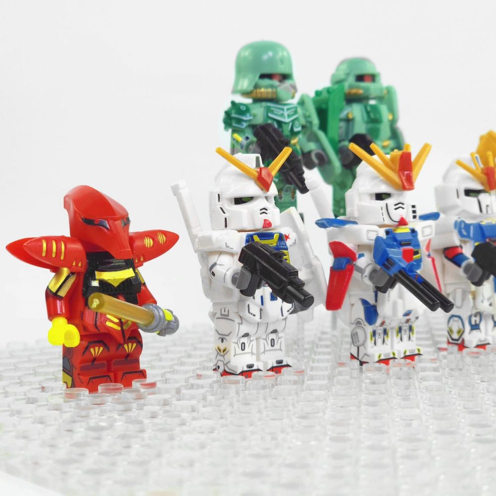 Gundam Mobile Suit Block Figures Set