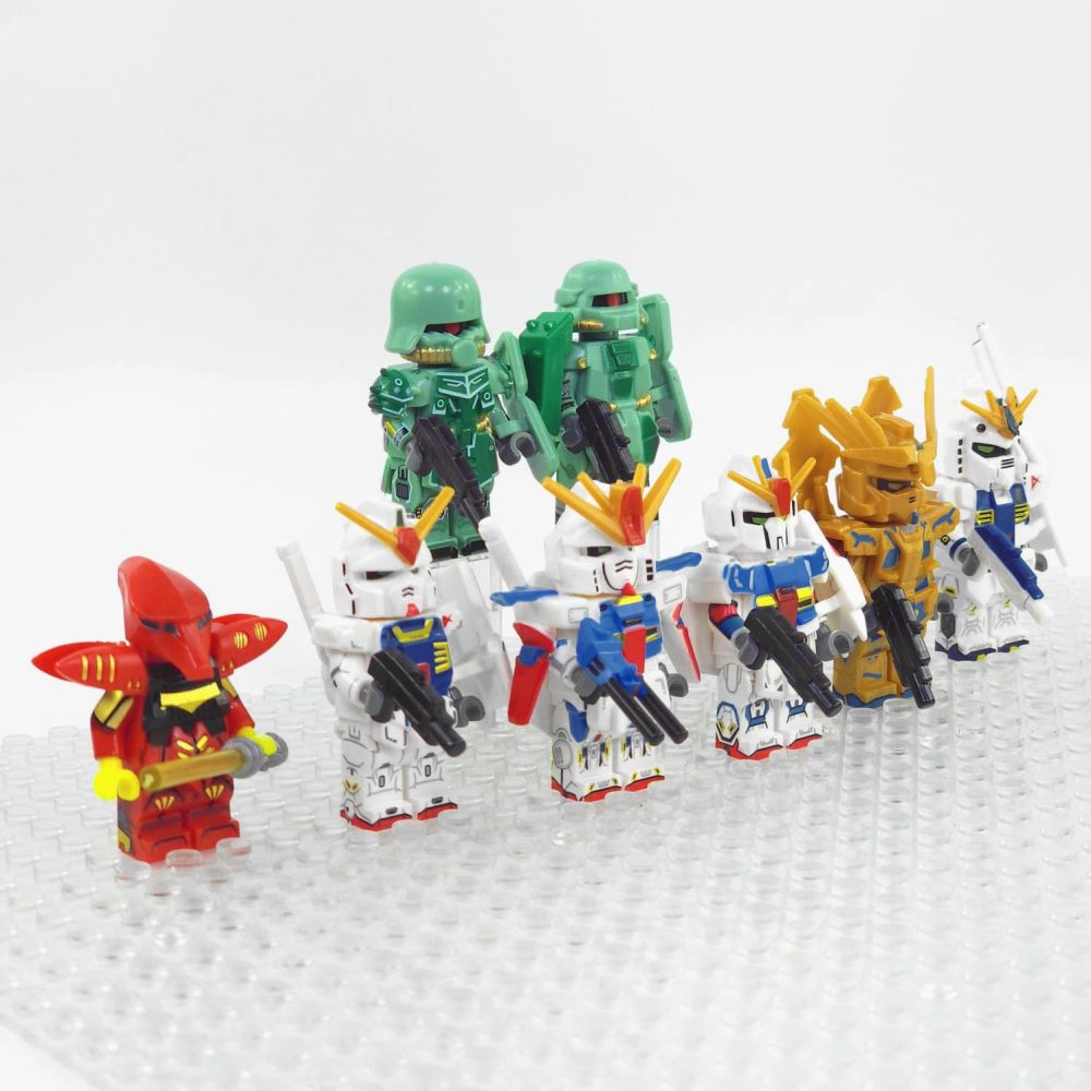Gundam Mobile Suit Block Figures Set
